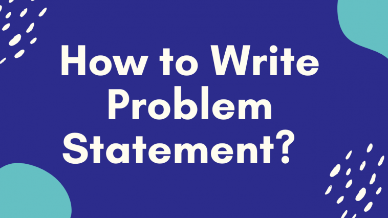 how to write a research problem statement
