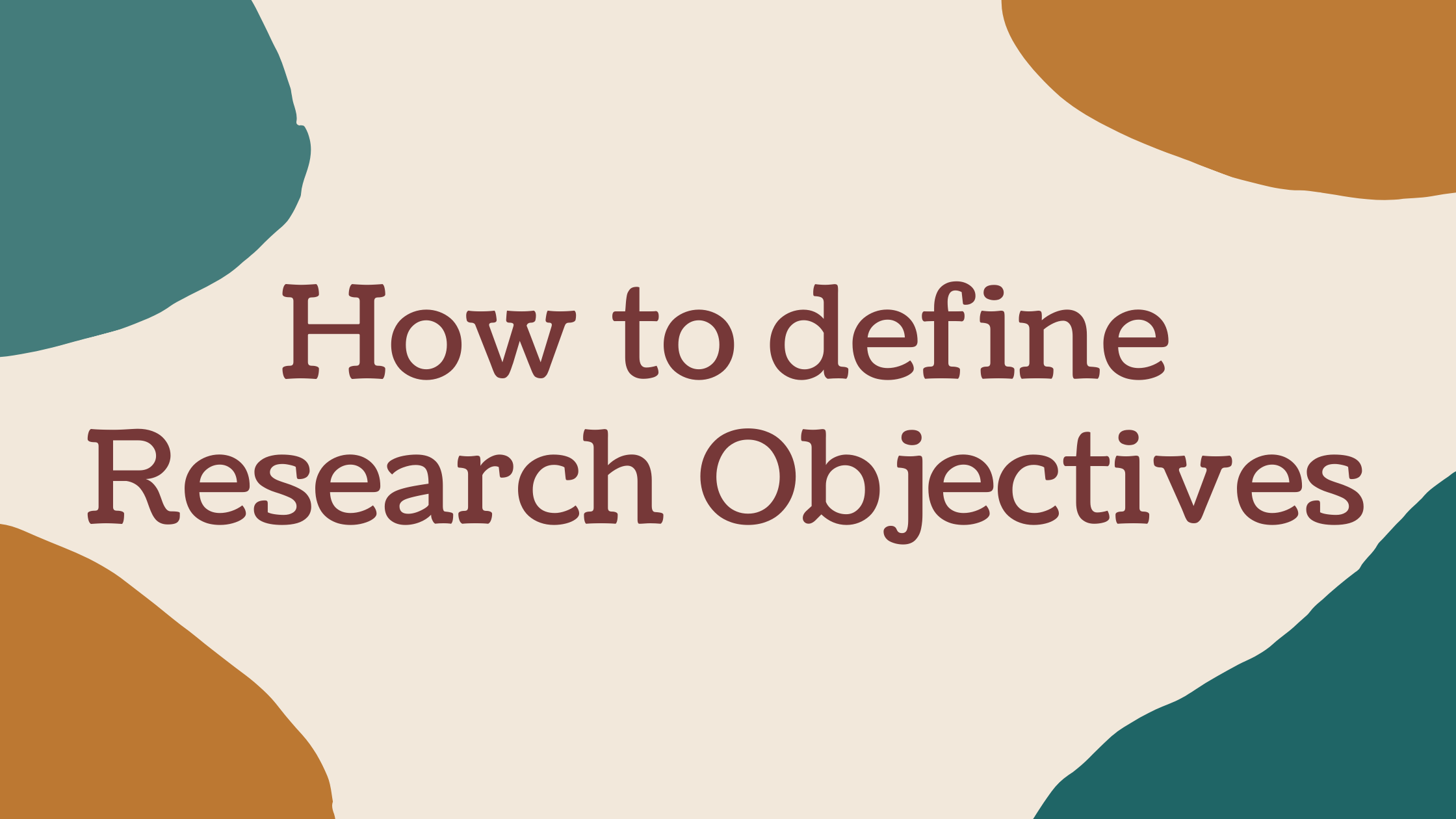 smart objectives for research examples