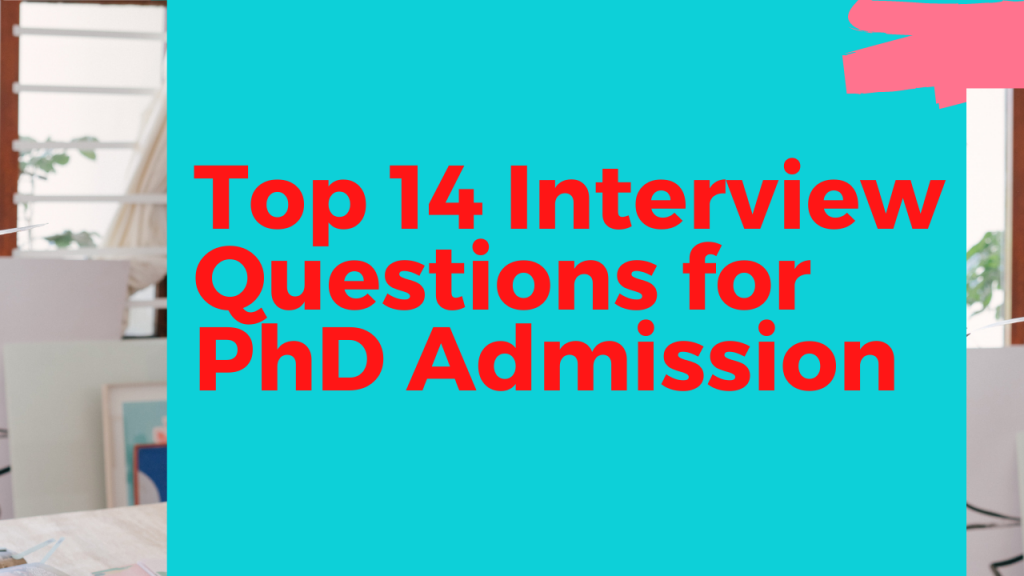 interview questions for phd program