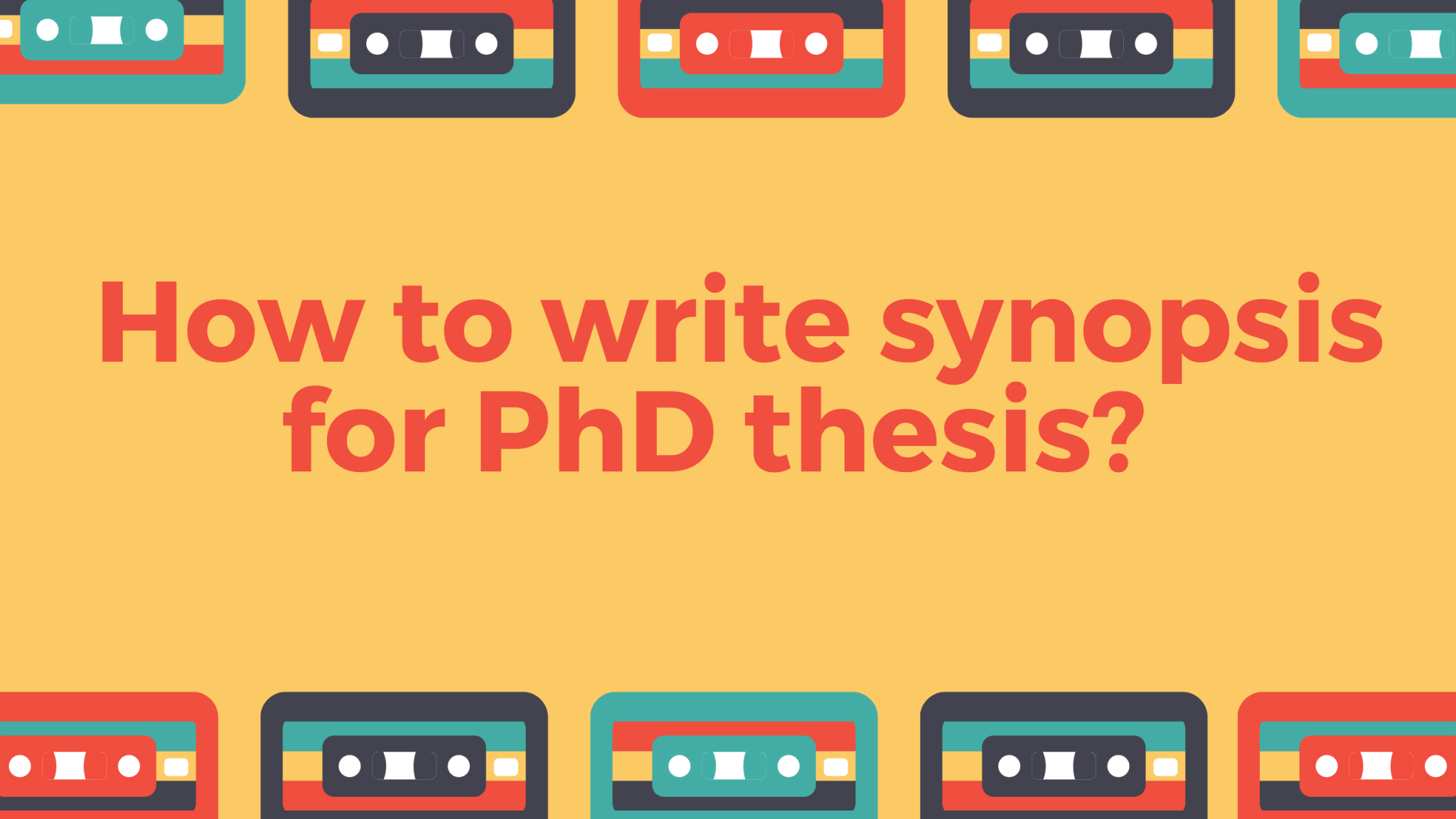 synopsis for phd thesis