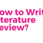 How to write literature review?