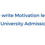 motivation letter sample for university admission
