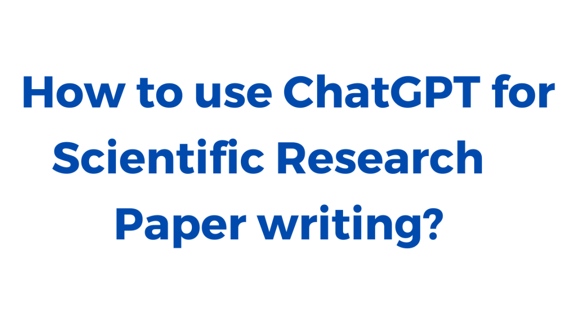 use chatgpt to write research paper