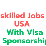 Unskilled jibs in USA with Visa sponsorship 2024