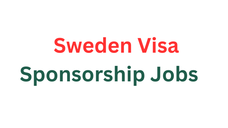 Sweden government Visa Sponsorship Jobs 2024