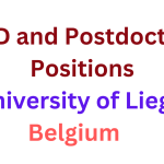 PhD and Postdoctoral positions University of Liege Belgium