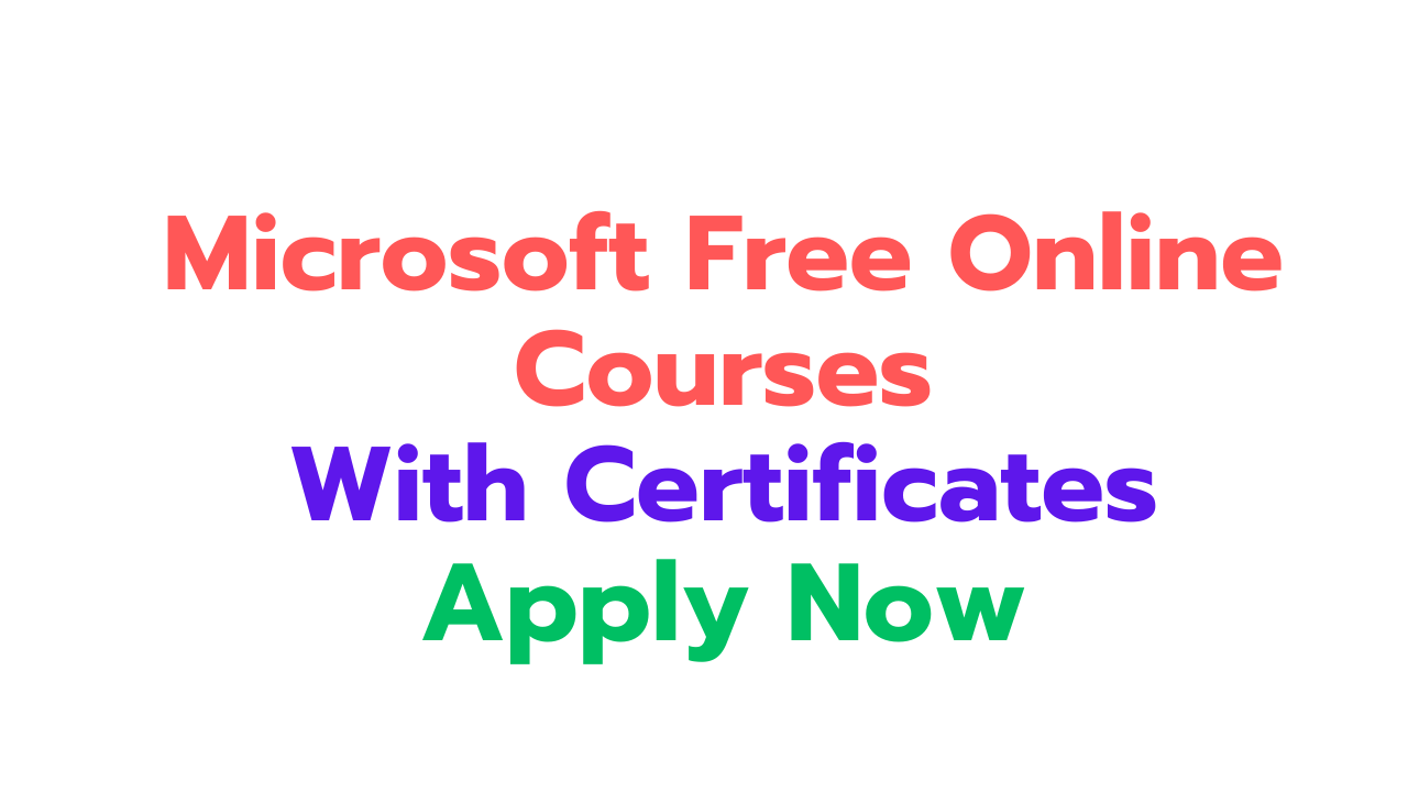 Microsoft Free Online Courses 2024  