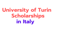 University of Turin Scholarship in italy