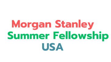 Morgan Stanley 2025 Sustainable Summer Fellowship in USA