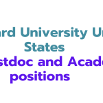 Harvard University United States vacant post for postdoc and Academic positions July 2025