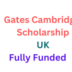 Gates Cambridge Scholarship 2026-27