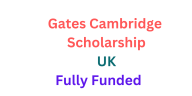Gates Cambridge Scholarship 2026-27