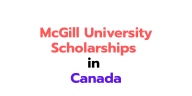 McGill University Scholarships 2027 in Canada