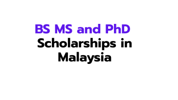 BS MS and PhD Scholarship Malaysia